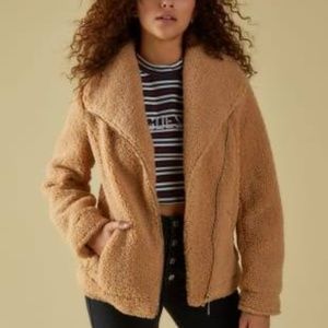 GUESS Teddy Sherpa Motto Jacket